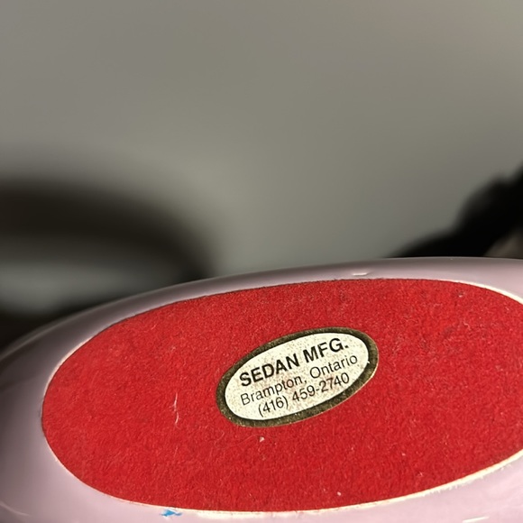 Rare Retro vintage 80’s post modern ring vase lilac purple ceramic 🌵 - Picture 4 of 10